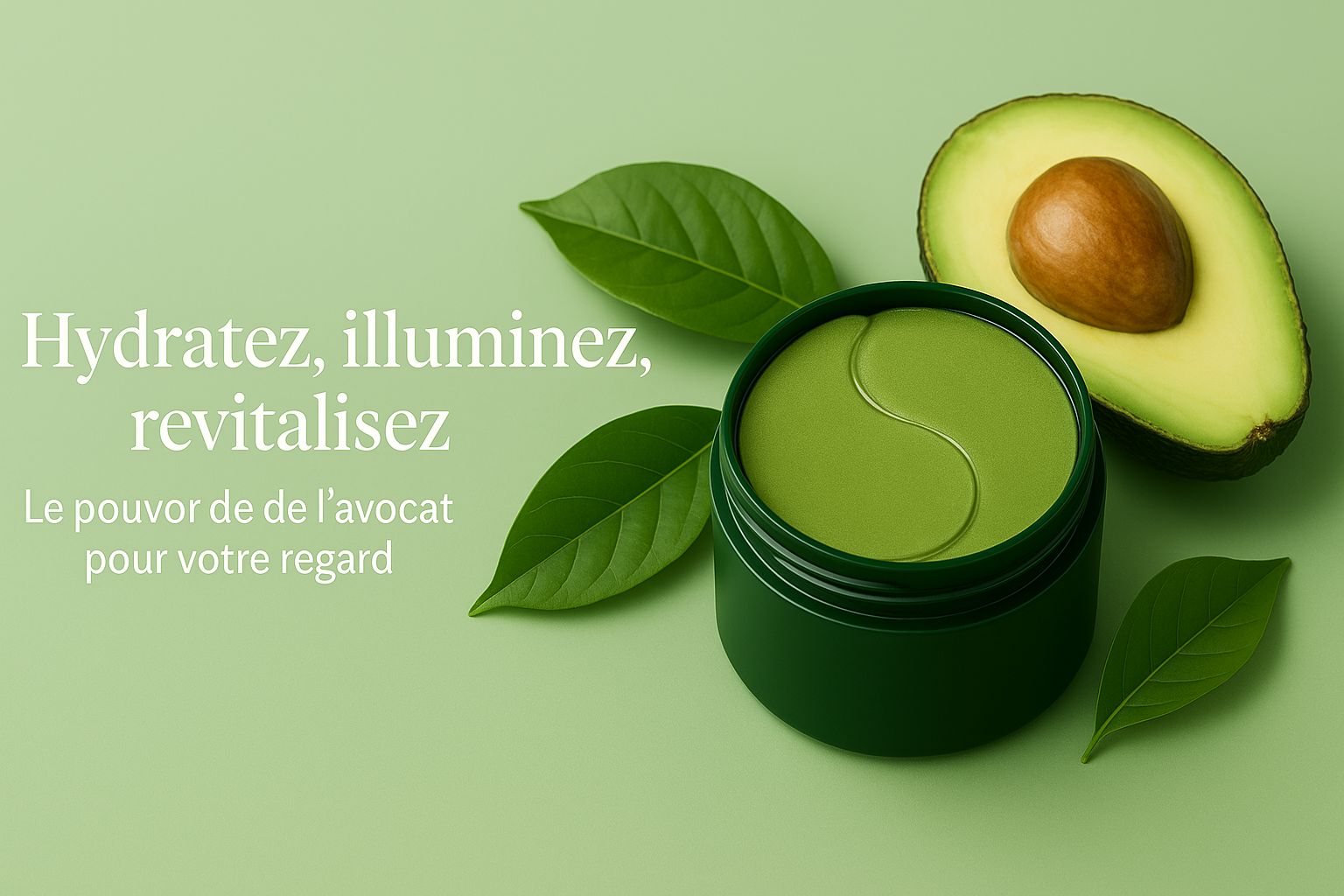 Masque visage au matcha Yuméa - soin naturel pour une peau éclatante